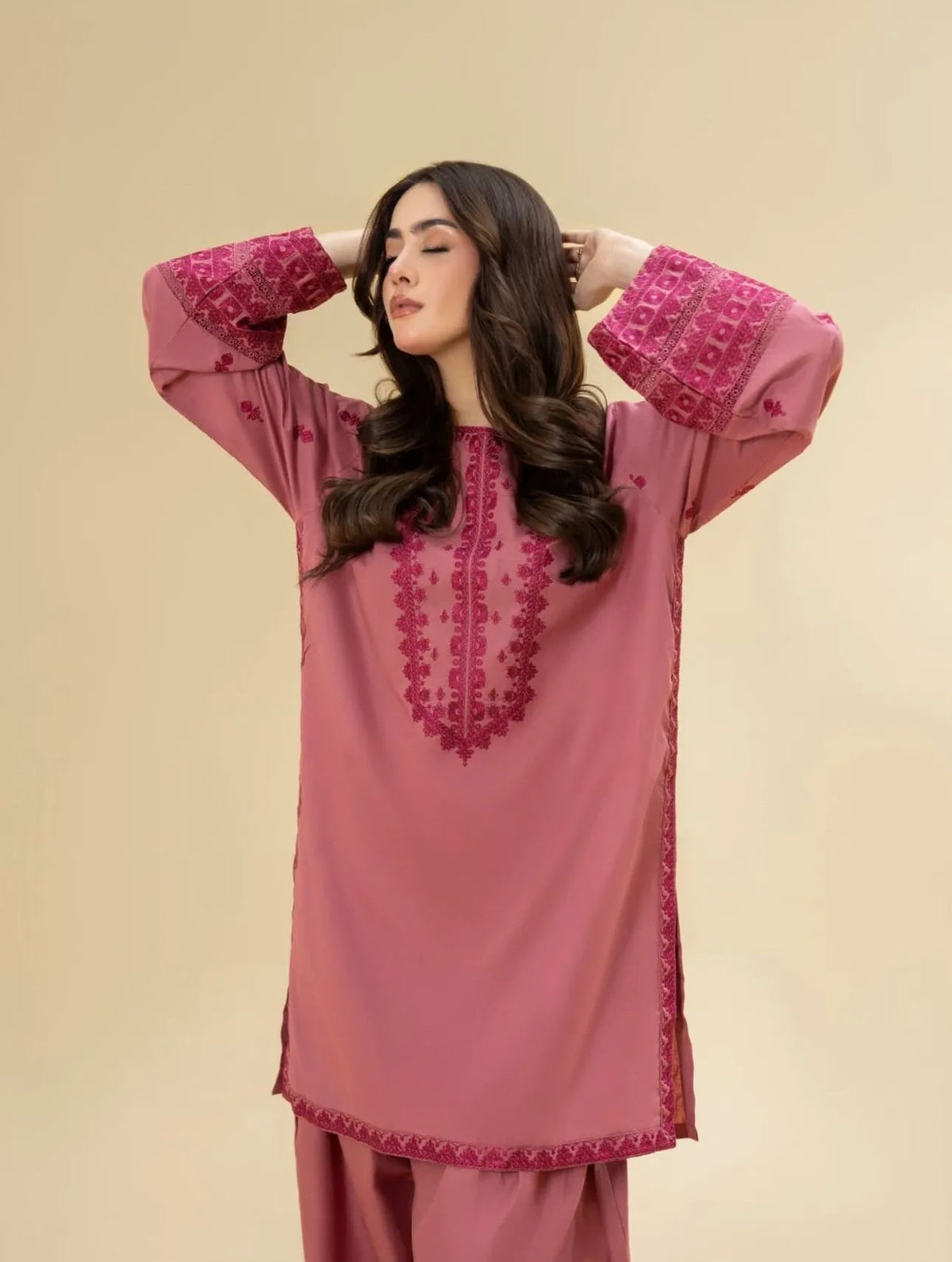 Noori 2piece Embroidered Stitched