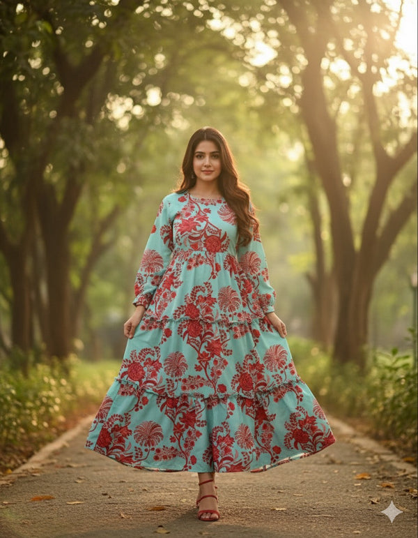 Ice Berry Printed Frock