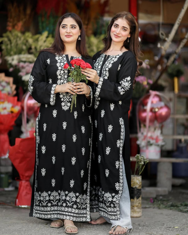 Indian Embroided Long Kurti Winter