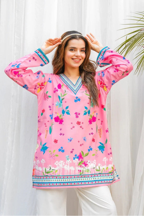 Gulshan Pink Stitched 2Pc