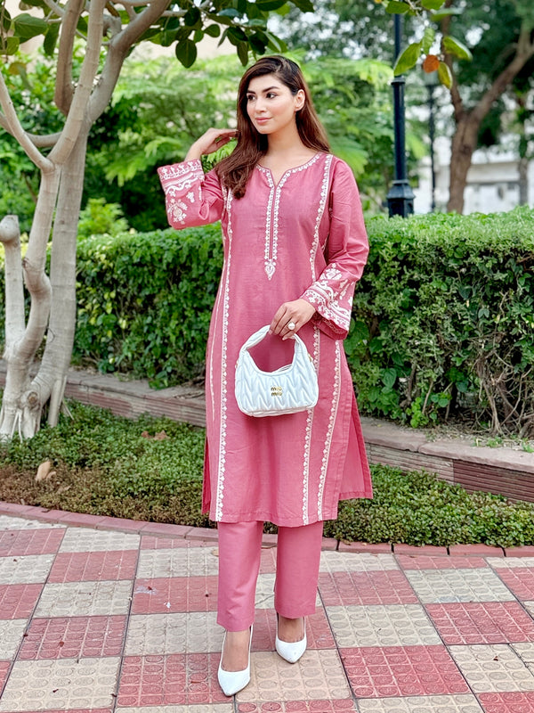 Lilac Dream Embroidered 2-Pc