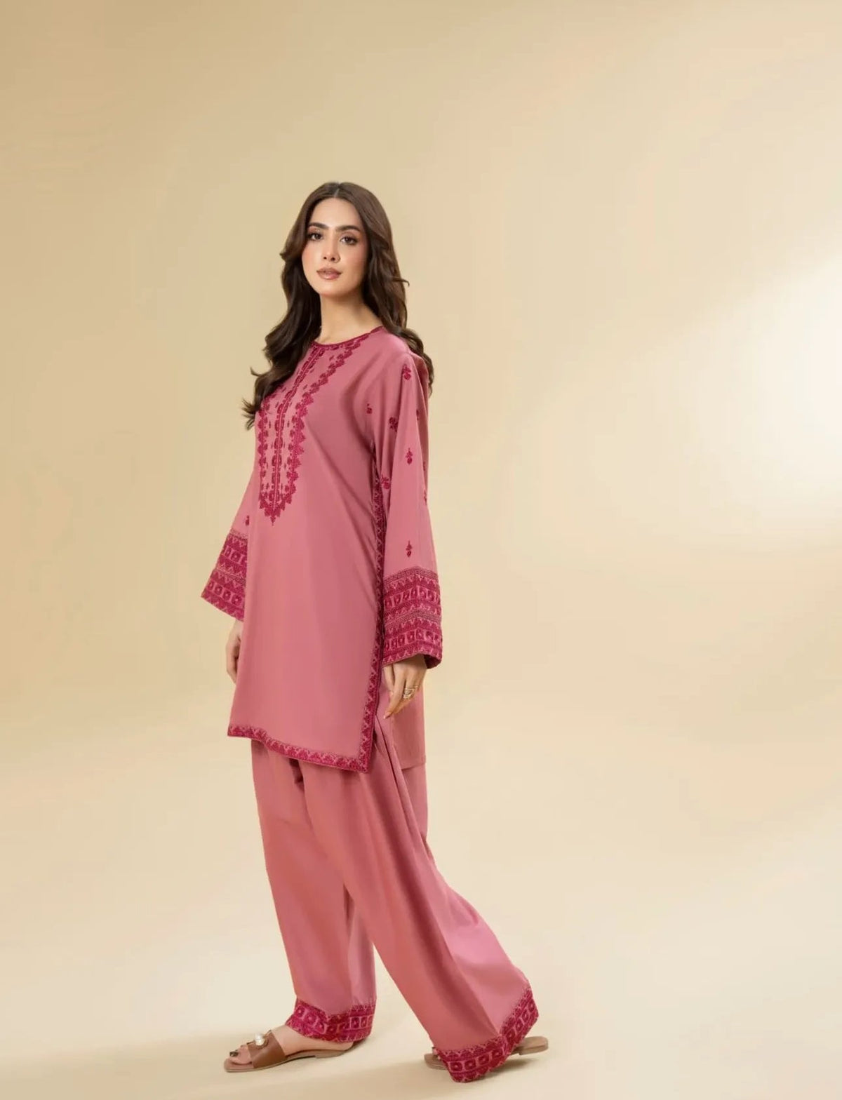 Noori 2piece Embroidered Stitched