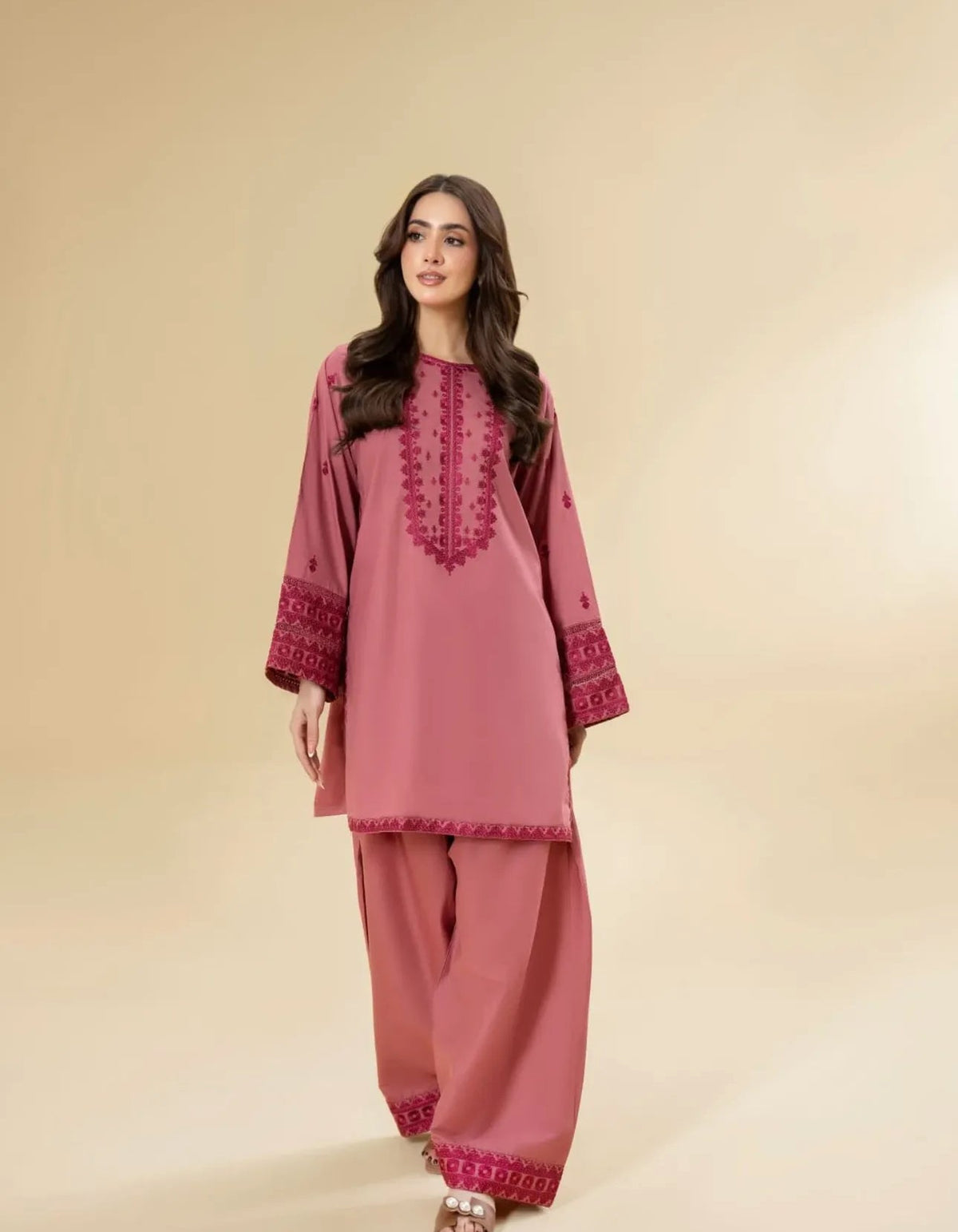 Noori 2piece Embroidered Stitched