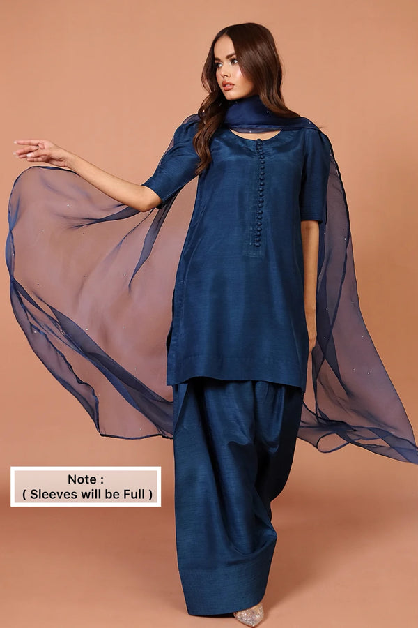 Farshi Shalwar 2pc ( Zinc )